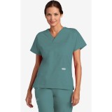 V-Neck Trois Pocket Dolman Sleeve MOBB Scrub Top - Lagoon (LA)