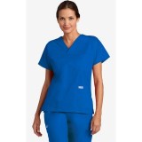 V-Neck Three Pocket Dolman Sleeve MOBB Scrub Top - Royal Blue (RO)
