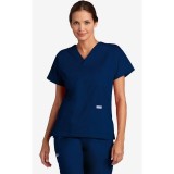 V-Neck Trois Pocket Dolman Sleeve MOBB Scrub Top - Navy (NN)
