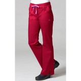 9102 Maevn Blossom - Mode multi Pocket Pantalon évasé - Crimson/Light Pink