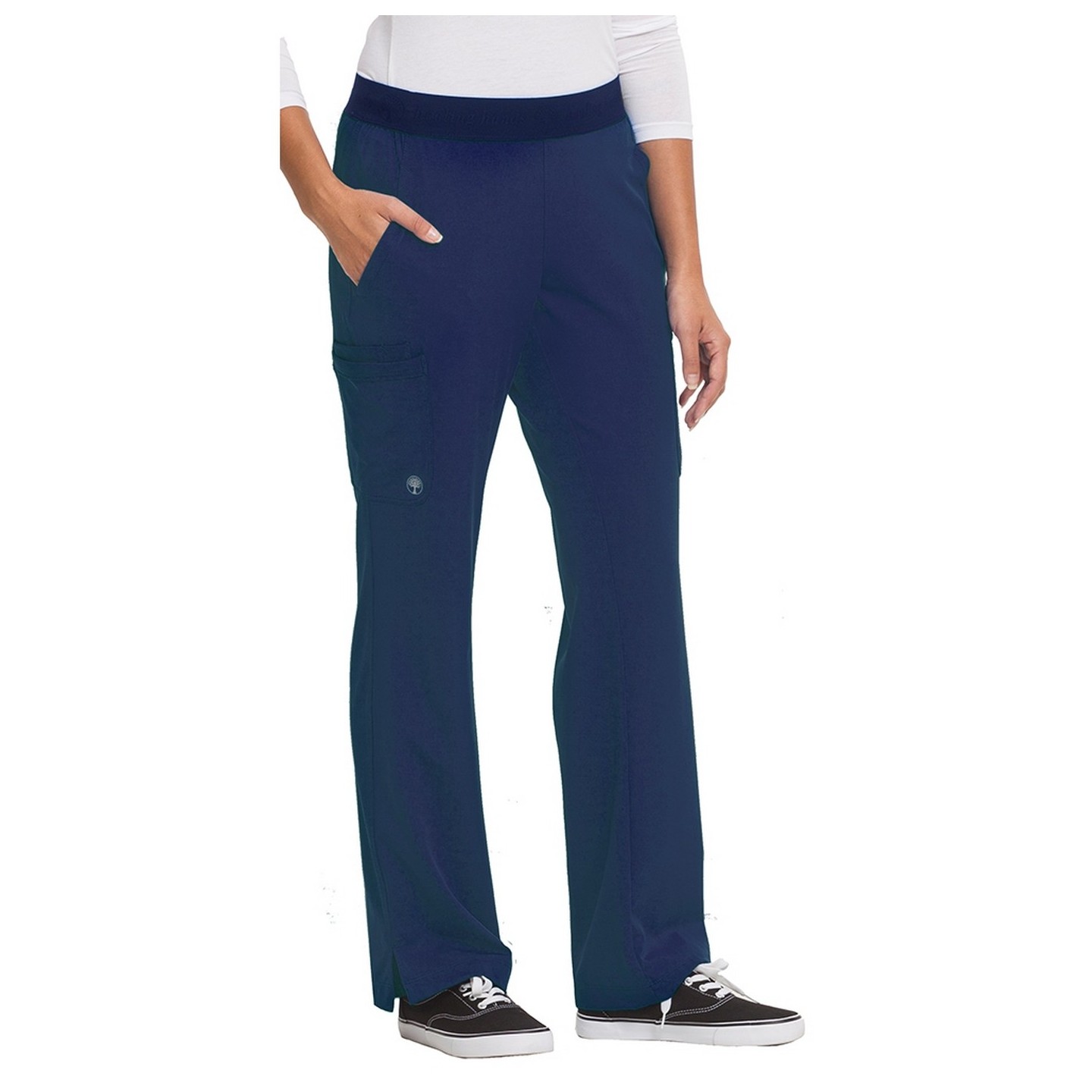 9500 HH Works Rachel - Pantalon exfoliant pour yoga à la taille avec jambe droite - par Healing Hands