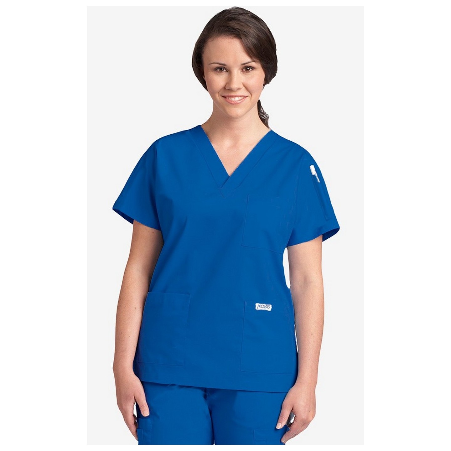 MOBB Classic 3 Pocket Scrub Top - Royal Blue (RO)