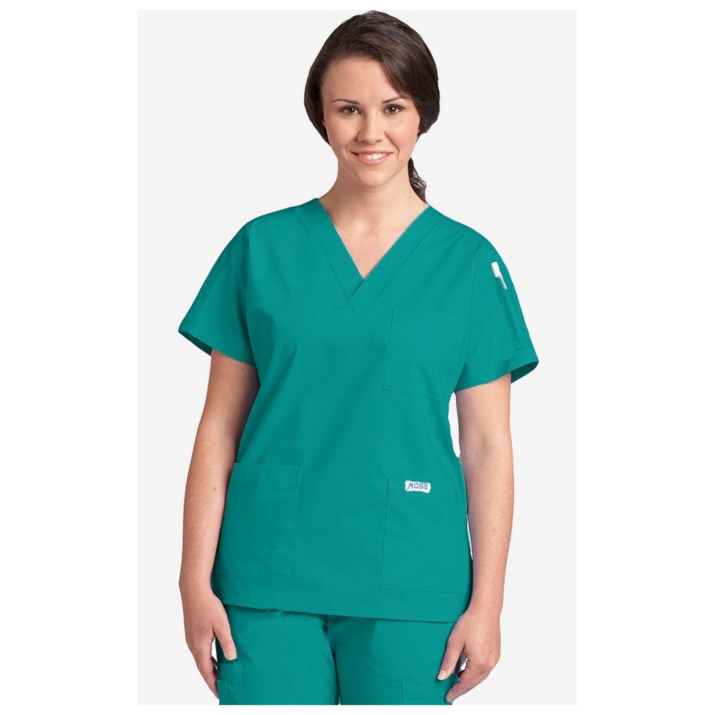 MOBB Classic 3 Pocket Scrub Top - Teal (TE)
