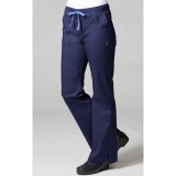 9102 Maevn Blossom - Multi Pocket Fashion Flare Pant - Navy/Ceil Blue