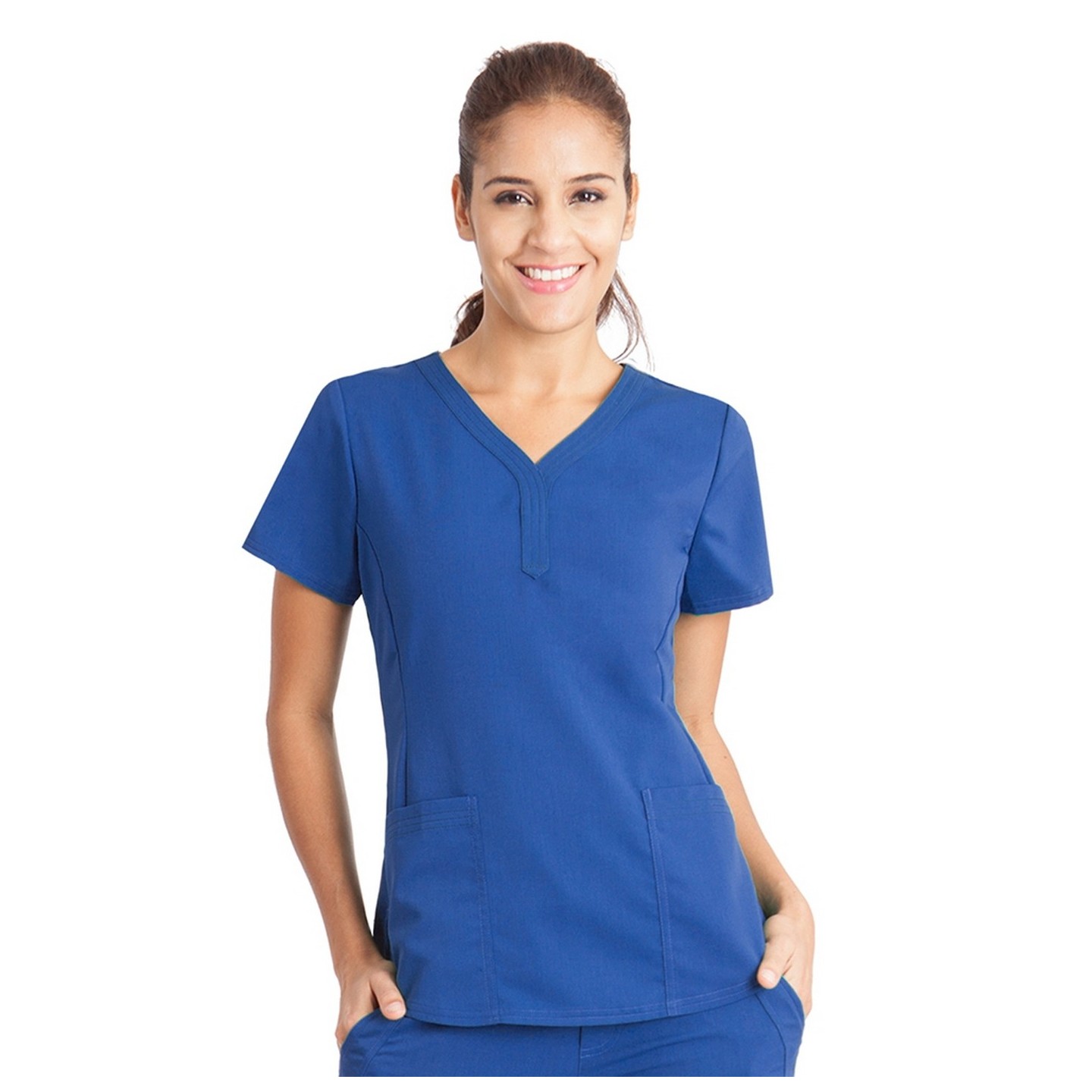 2167 Healing Hands Scrubs Purple Label STRETCH Jane Top