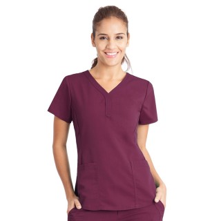 2167 Healing Hands Scrubs Purple Label STRETCH Jane Top