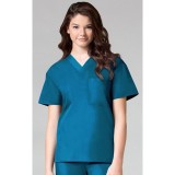 1006 Maevn CORE – Haut V-cou unisexe - Caribbean Blue