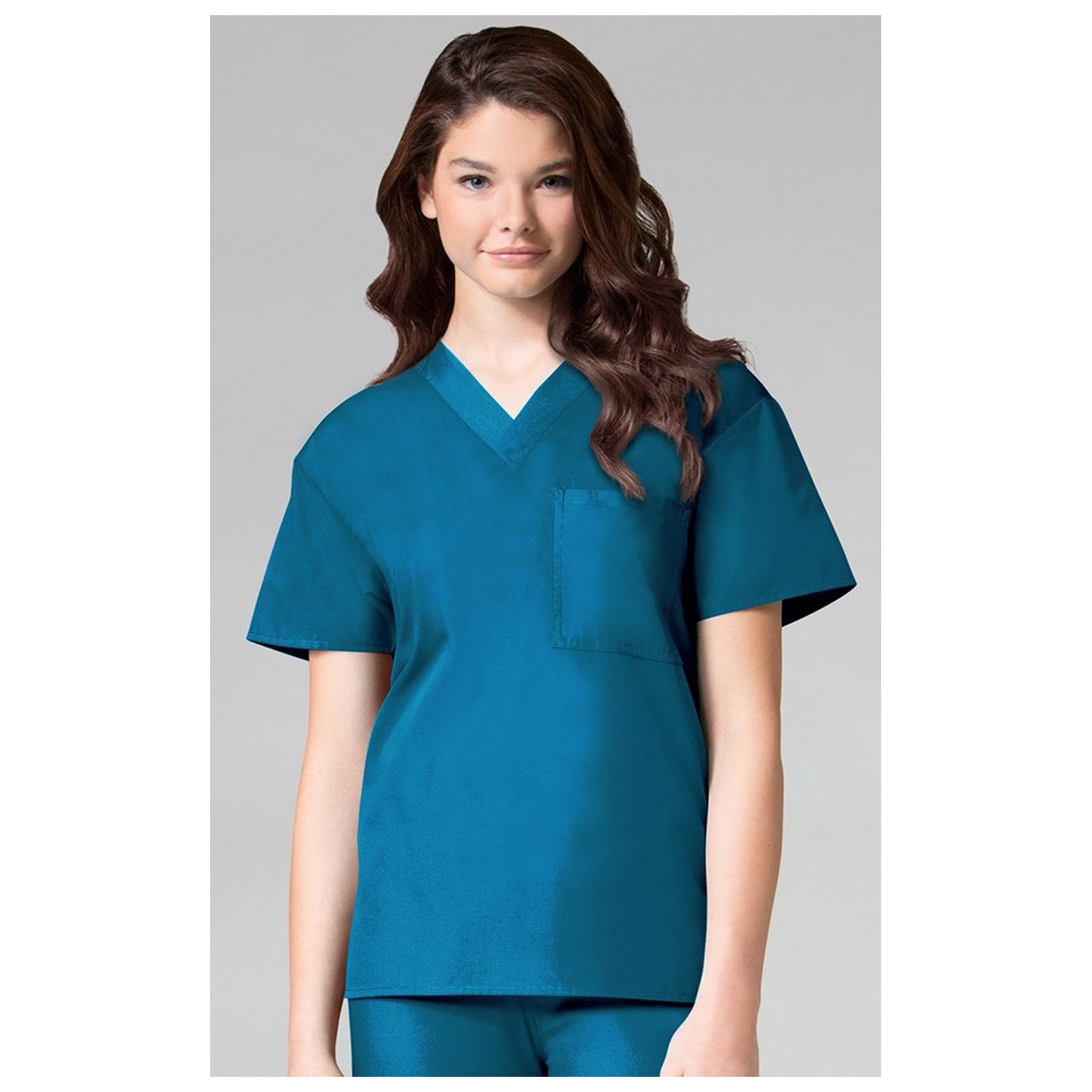 1006 Maevn CORE - Unisex V-Neck Top - Caribbean Blue