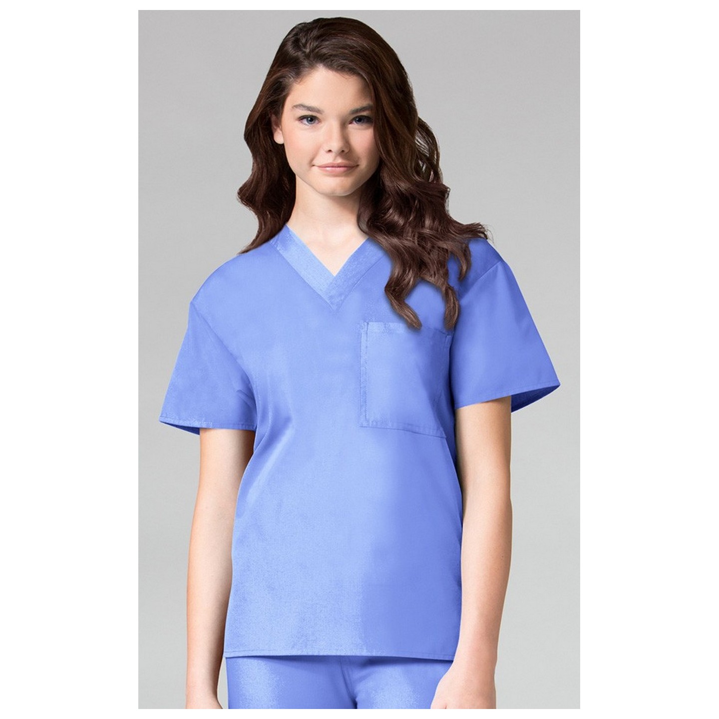 1006 Maevn CORE - Unisex V-Neck Top - Ceil Blue