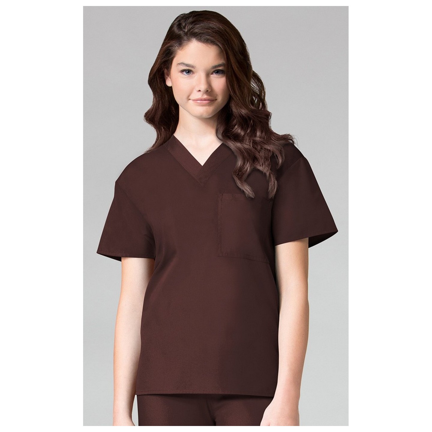 1006 Maevn CORE – Haut V-cou unisexe - Chocolate