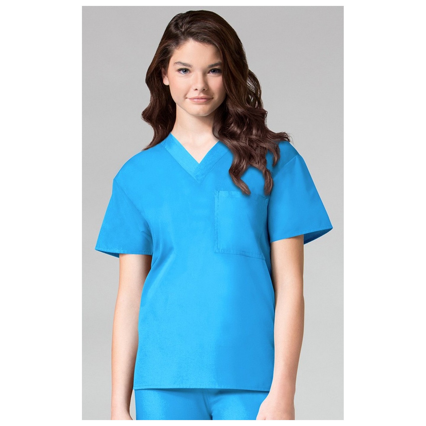 1006 Maevn CORE – Haut V-cou unisexe - Malibu Blue