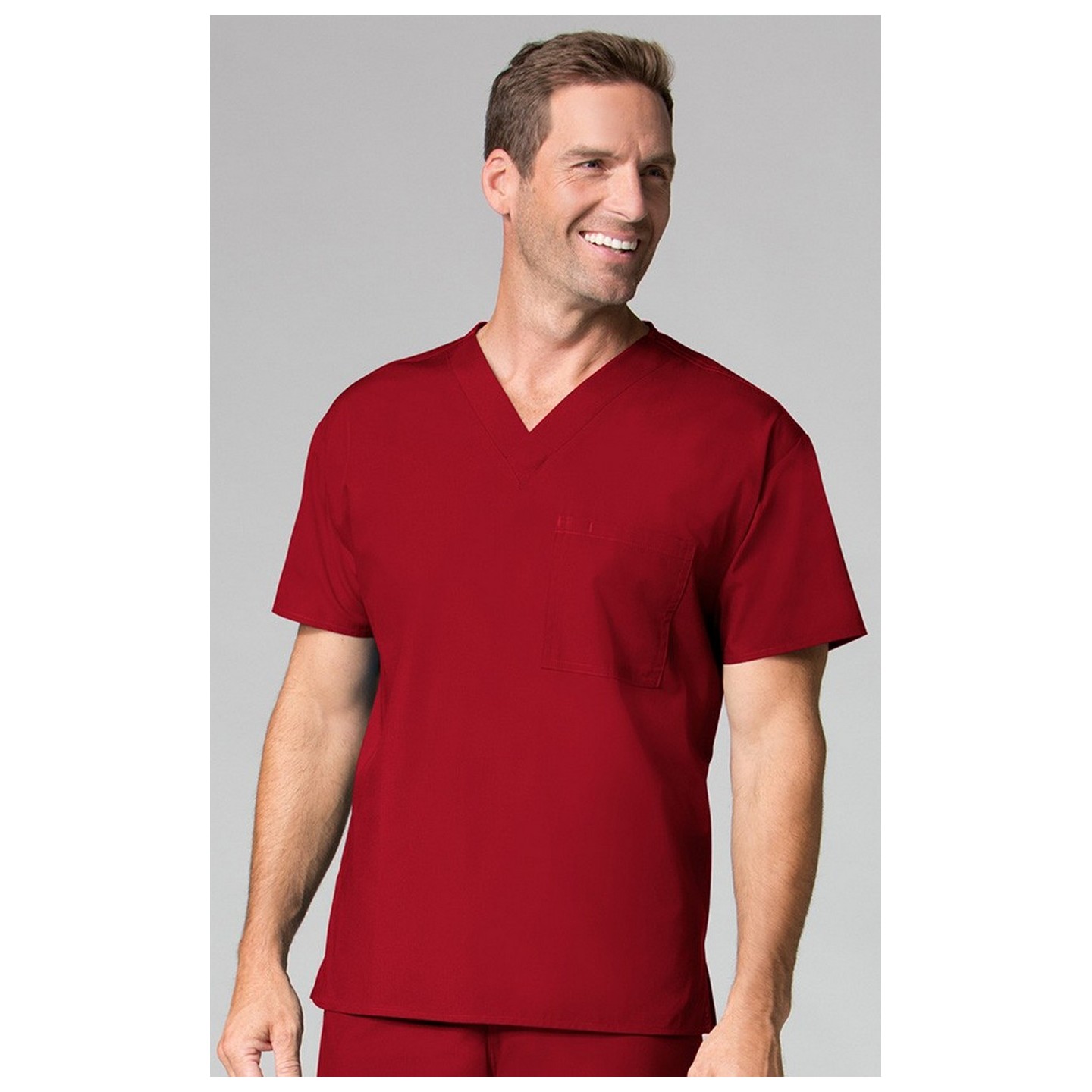 1006 Maevn CORE - Unisex V-Neck Top - Men's View - Red