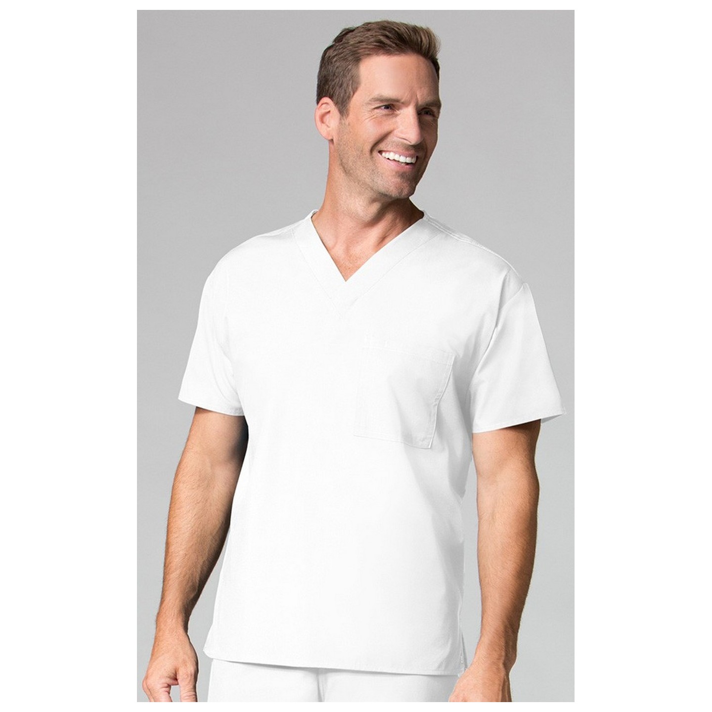 1006 Maevn CORE – Haut V-cou unisexe - Voir des hommes - White