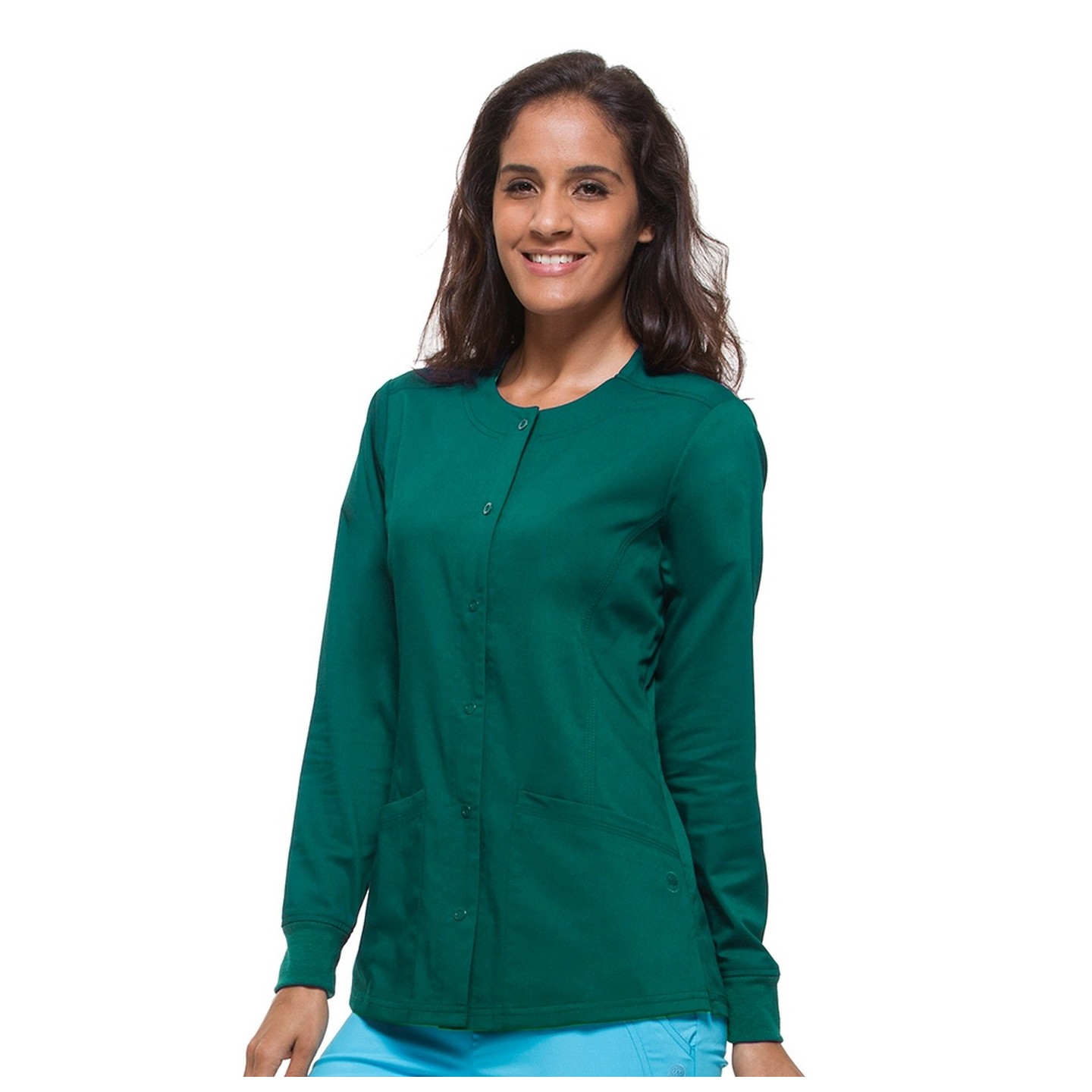 5063 Healing Hands Purple Label Daisy Scrub Jackets With Cell Phone Pocket