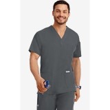 MOBB Classic Unisex 3 Pocket Scrub Top (Men's View) - Charcoal (CC)
