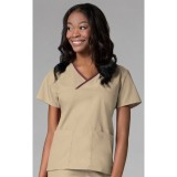 1026 Maevn CORE - Haut Y-cou Mock emballé - Khaki/Wine