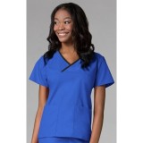 1026 Maevn CORE - Haut Y-cou Mock emballé - Royal/Black