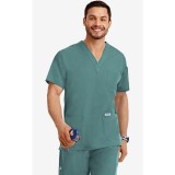 MOBB classique unisexe 3 Pocket Scrub Top (La vue de l'Homme) - Lagoon (LA)