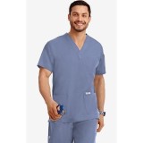 MOBB classique unisexe 3 Pocket Scrub Top (La vue de l'Homme) - Postman Blue (PS)