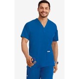 MOBB classique unisexe 3 Pocket Scrub Top (La vue de l'Homme) - Royal Blue (RO)
