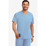 MOBB classique unisexe 3 Pocket Scrub Top (La vue de l'Homme) - Sky Blue (SB)