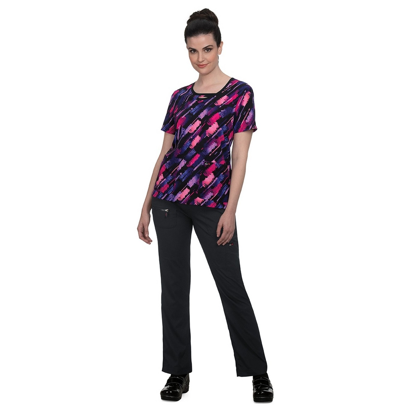 1027PR koi Lite Lola Top - Diagonal Squiggle