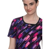 1027PR koi Lite Lola Haut Imprimé - Diagonal Squiggle