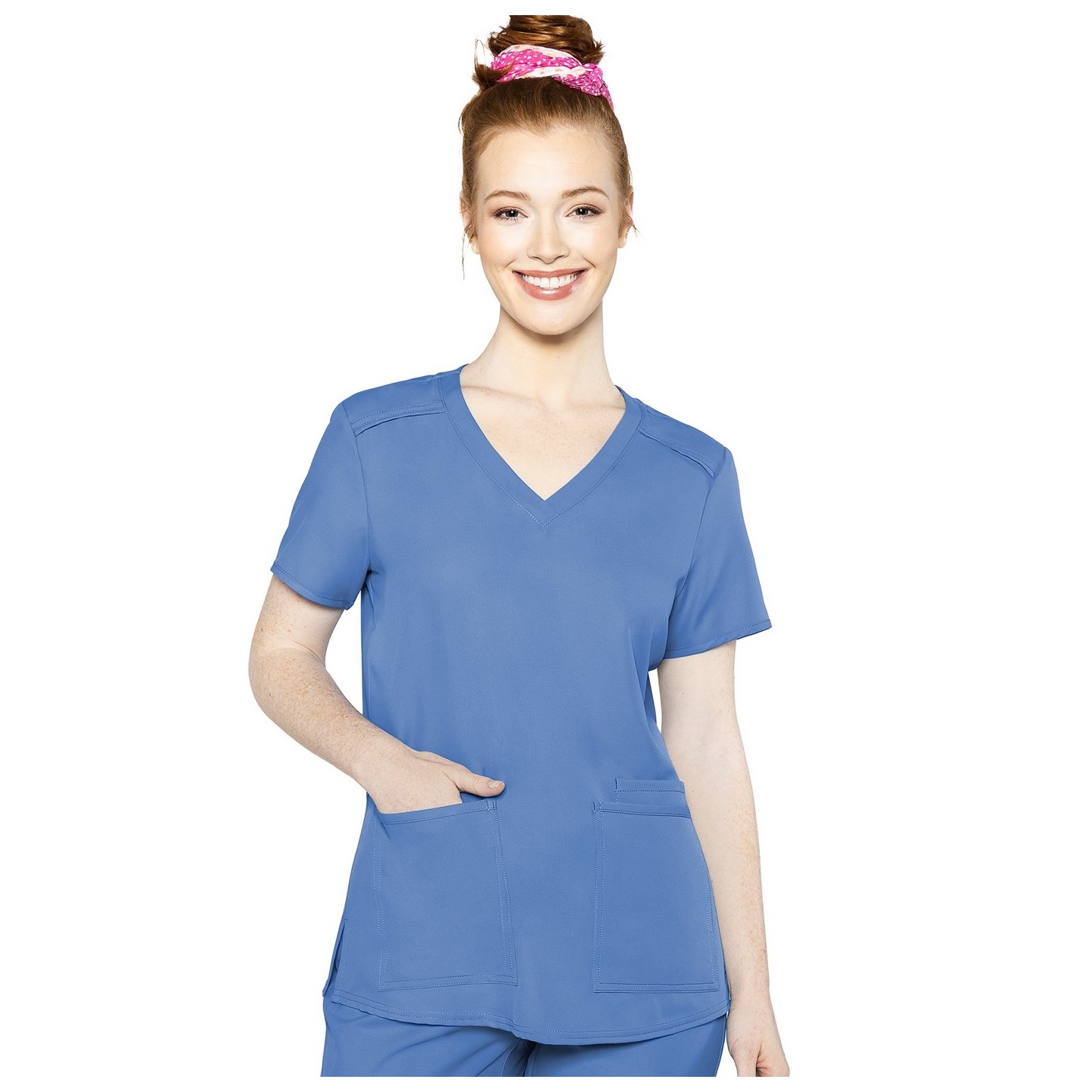2411 Med Couture Insight 3 Pocket Scrub Top