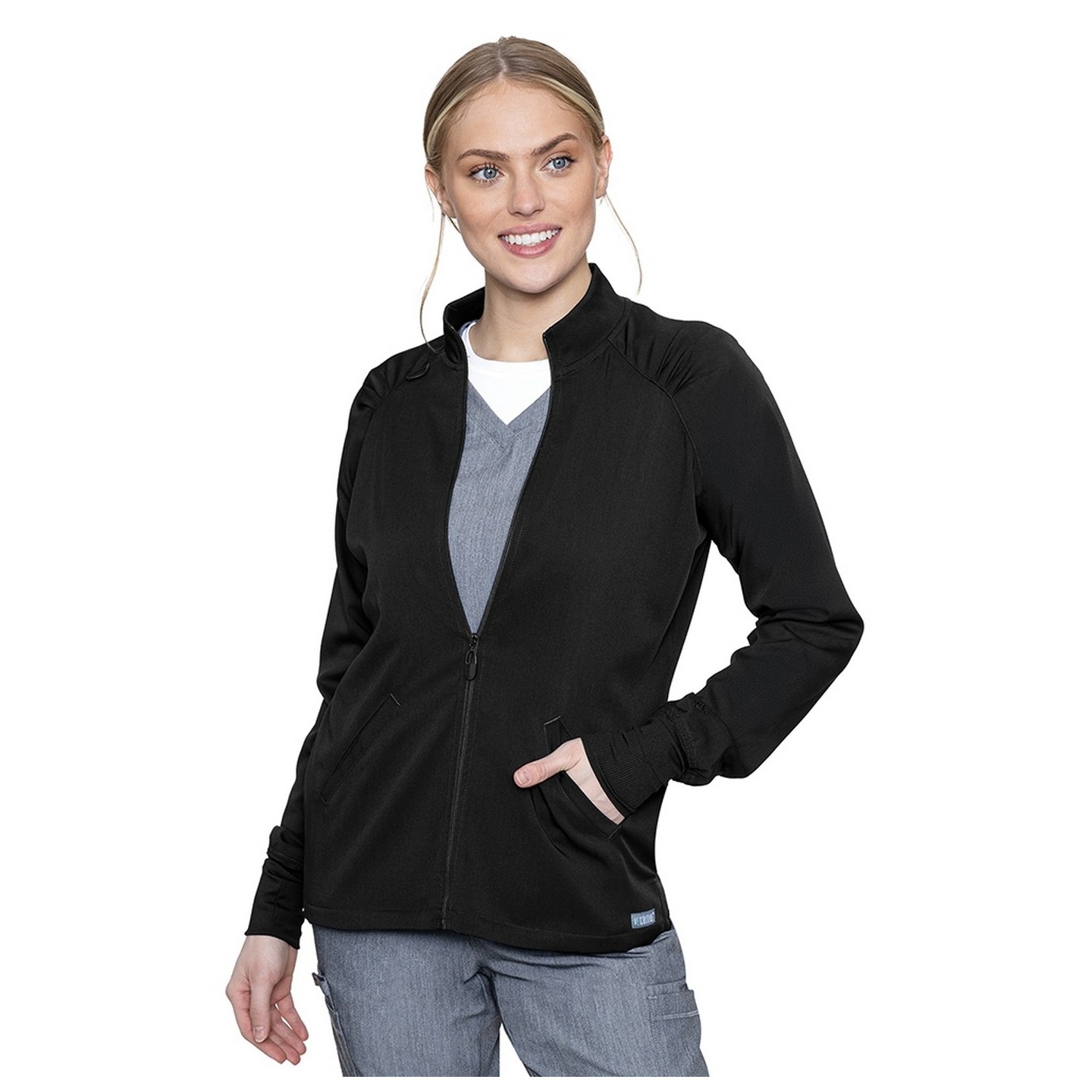 7663 Med Couture Performance Touch ZIP FRONT WARM UP