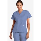 V-Neck Three Pocket Dolman Sleeve MOBB Scrub Top - Ceil (CE)