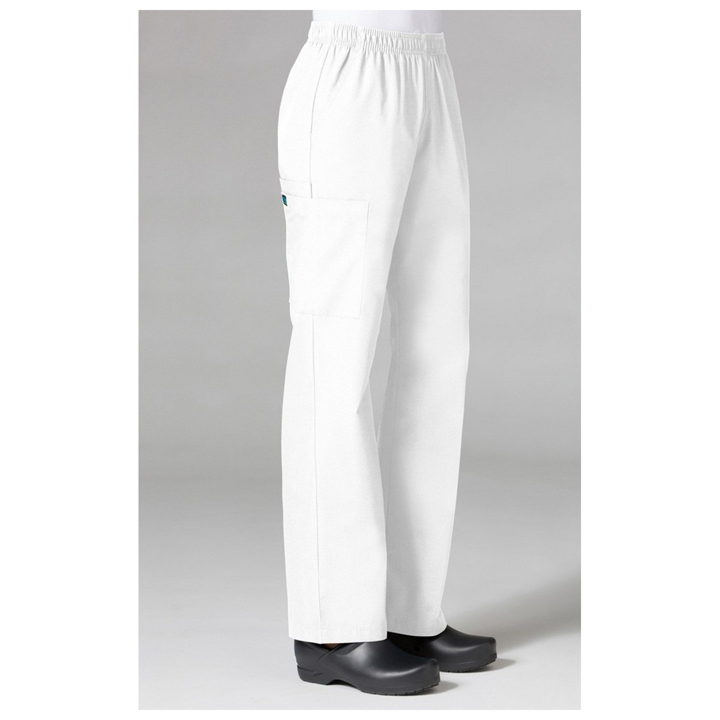 9016 Maevn CORE - Full Elastic Cargo Pant - White