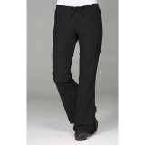 9026 Maevn CORE - Half Back Elastic & Drawstring Flare Pant - Black
