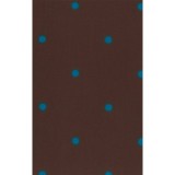 320T Brown Polka Dot MOBB Haut imprimé  à col-V