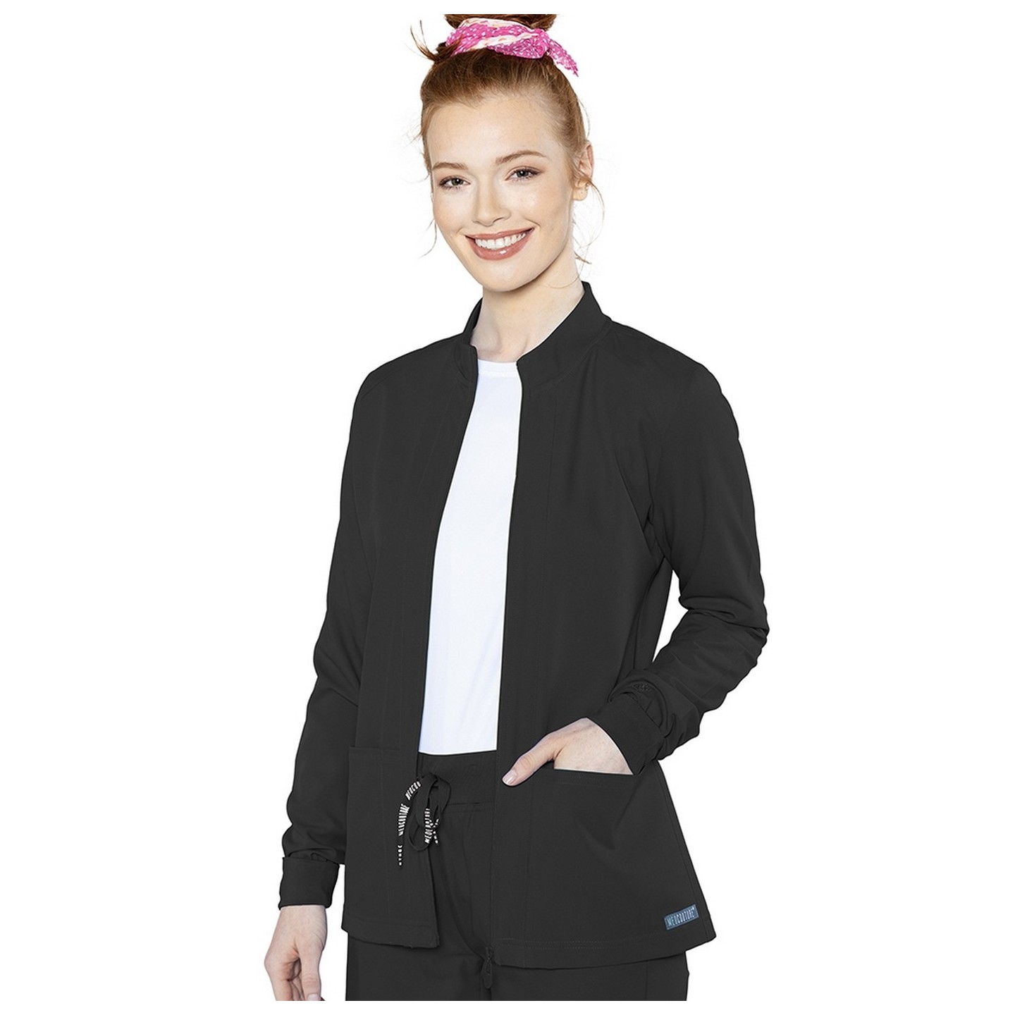 2660 Med Couture Insight Front Pocket Warm Up Jacket