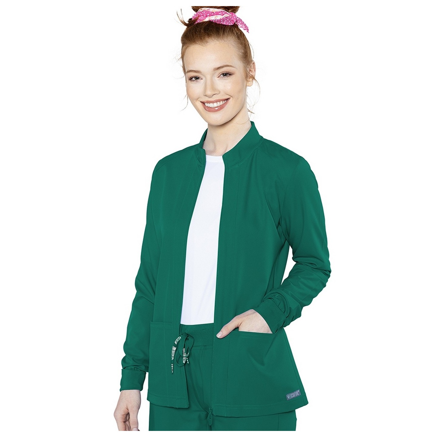 2660 Med Couture Insight Front Pocket Warm Up Jacket