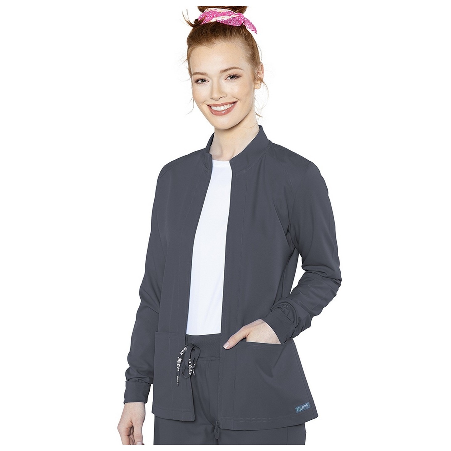 2660 Med Couture Insight Front Pocket Warm Up Jacket