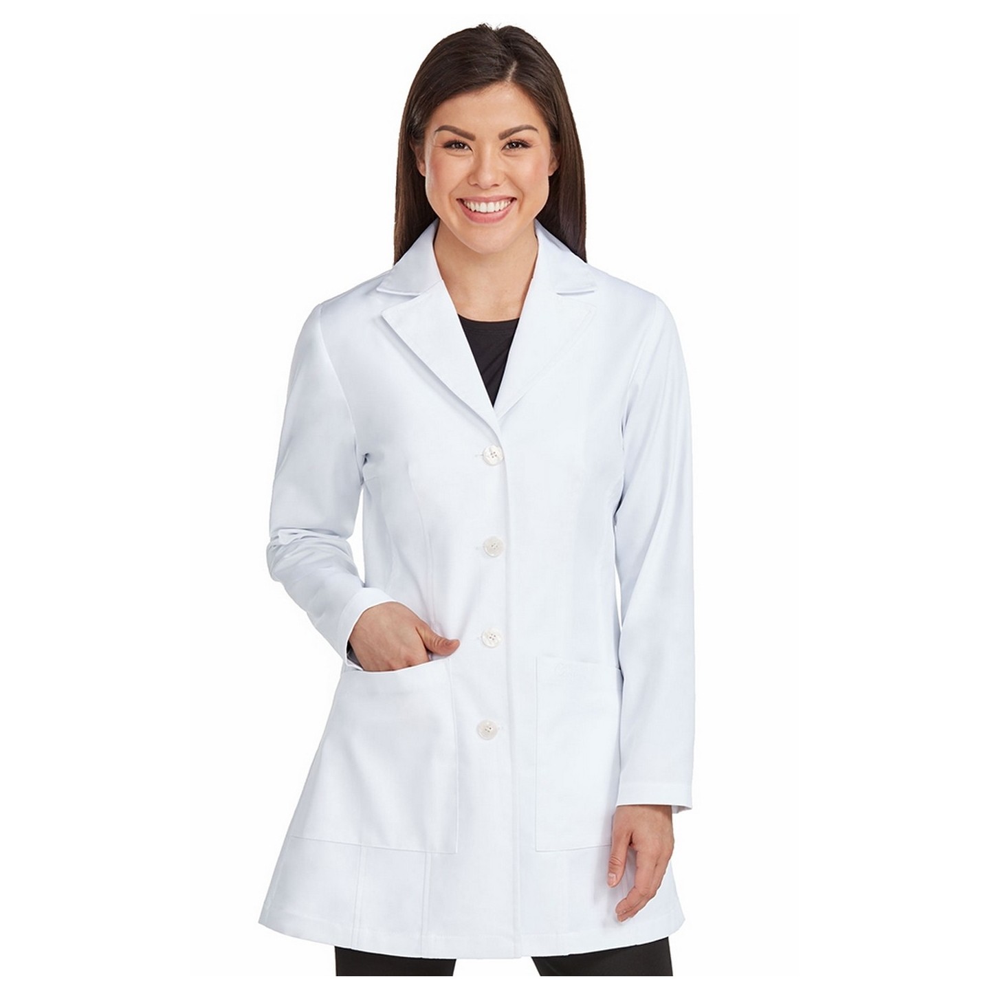 9644 Med Couture Professional Manteau de laboratoire mi-long sur mesure (33po)