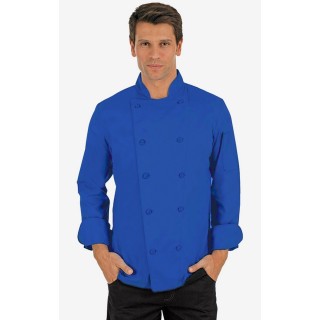 CC250 Royal Blue Classic Chef Coat - Men's View