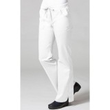 9102 Maevn Blossom - Multi Pocket Fashion Flare Pant - White/White