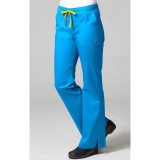 9102 Maevn Blossom - Mode multi Pocket Pantalon évasé - Pacific Blue/Yellow