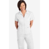 Haut avec fermeture à glissière  et col par MOBB - White (WH)