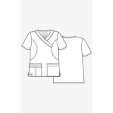 1102 Maevn Blossom - Y-Neck Top Avec Princesse Seaming - Sketch