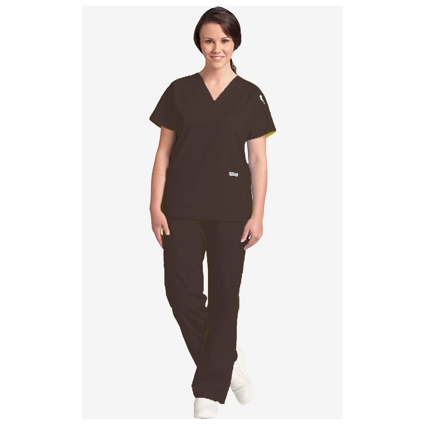 *FINAL SALE 310/307 BROWN MOBB Scrub Set Top & Pant