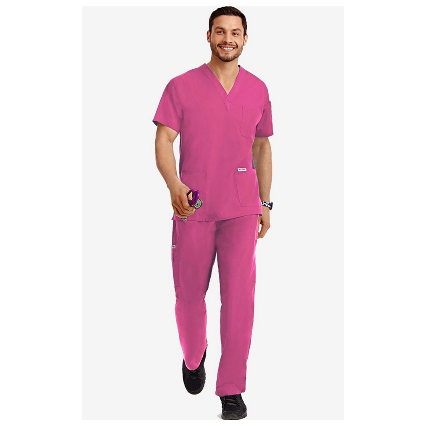 *FINAL SALE 310/307 BUBBLE GUM MOBB Scrub Set Top & Pant