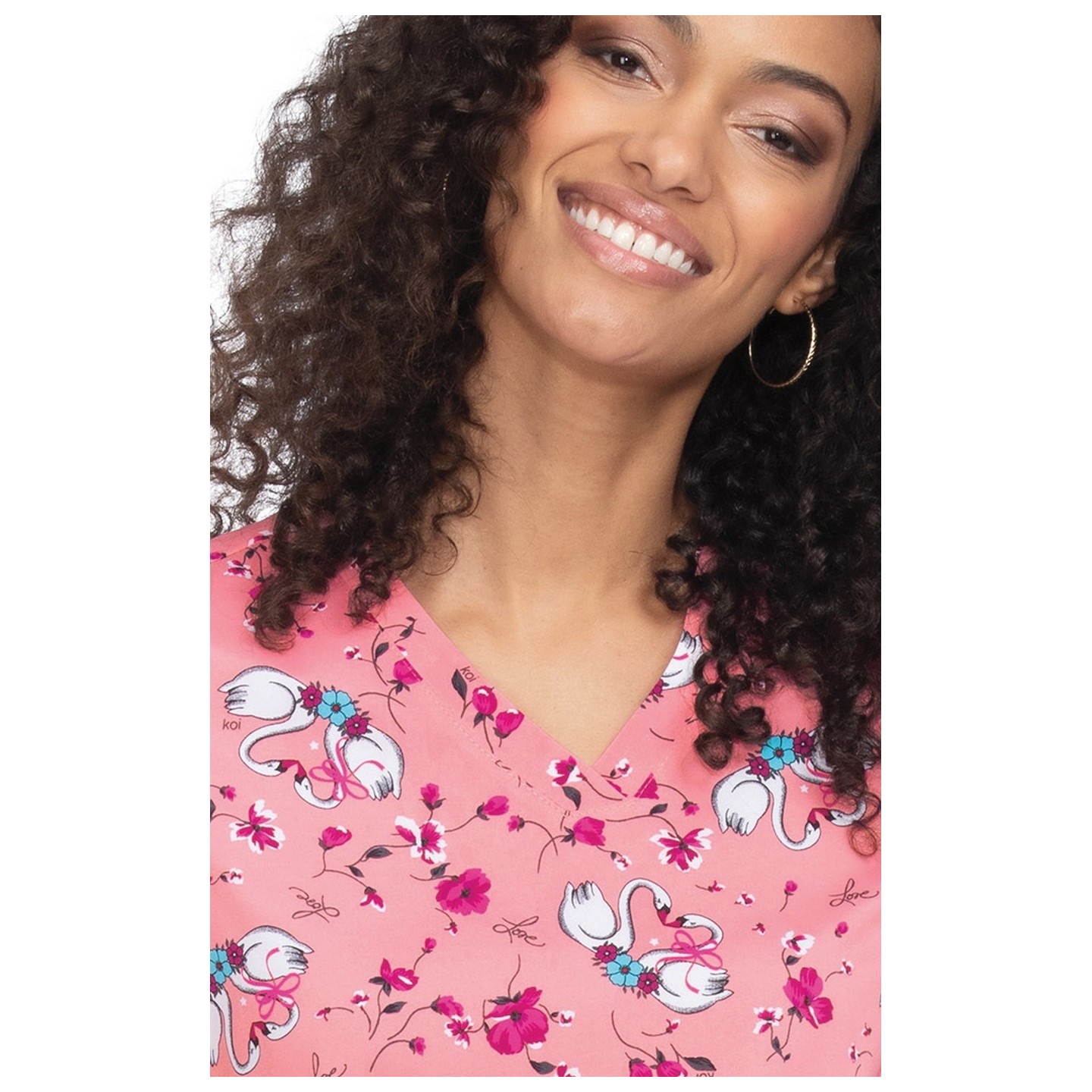 384PR koi Basics Leslie Haut Imprimé - Soft Pink All Over Marble