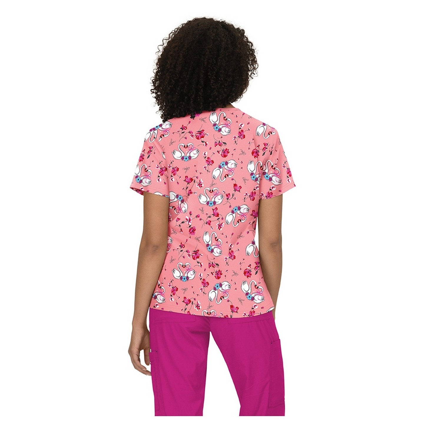 384PR koi Basics Leslie Print Top - Love Swan