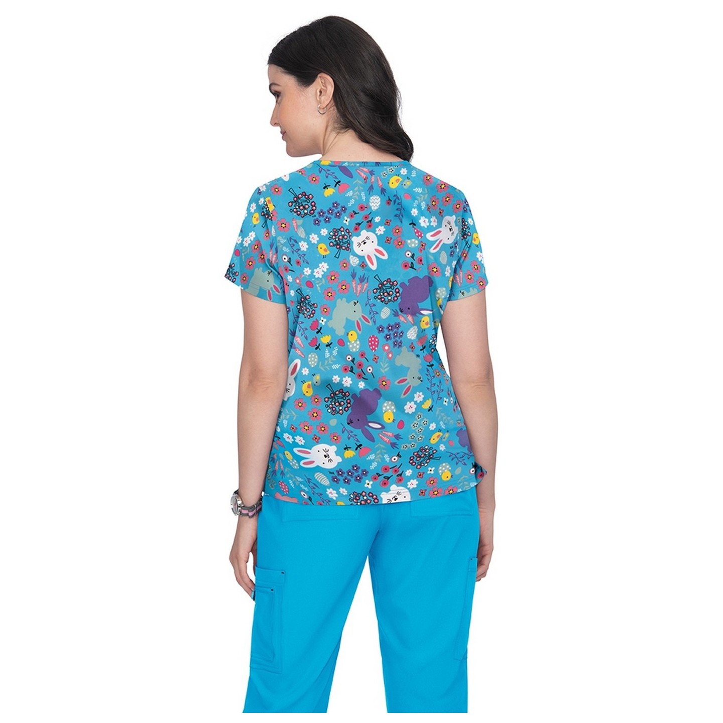 384PR koi Basics Leslie Haut Imprimé - Wisteria All Over Marble