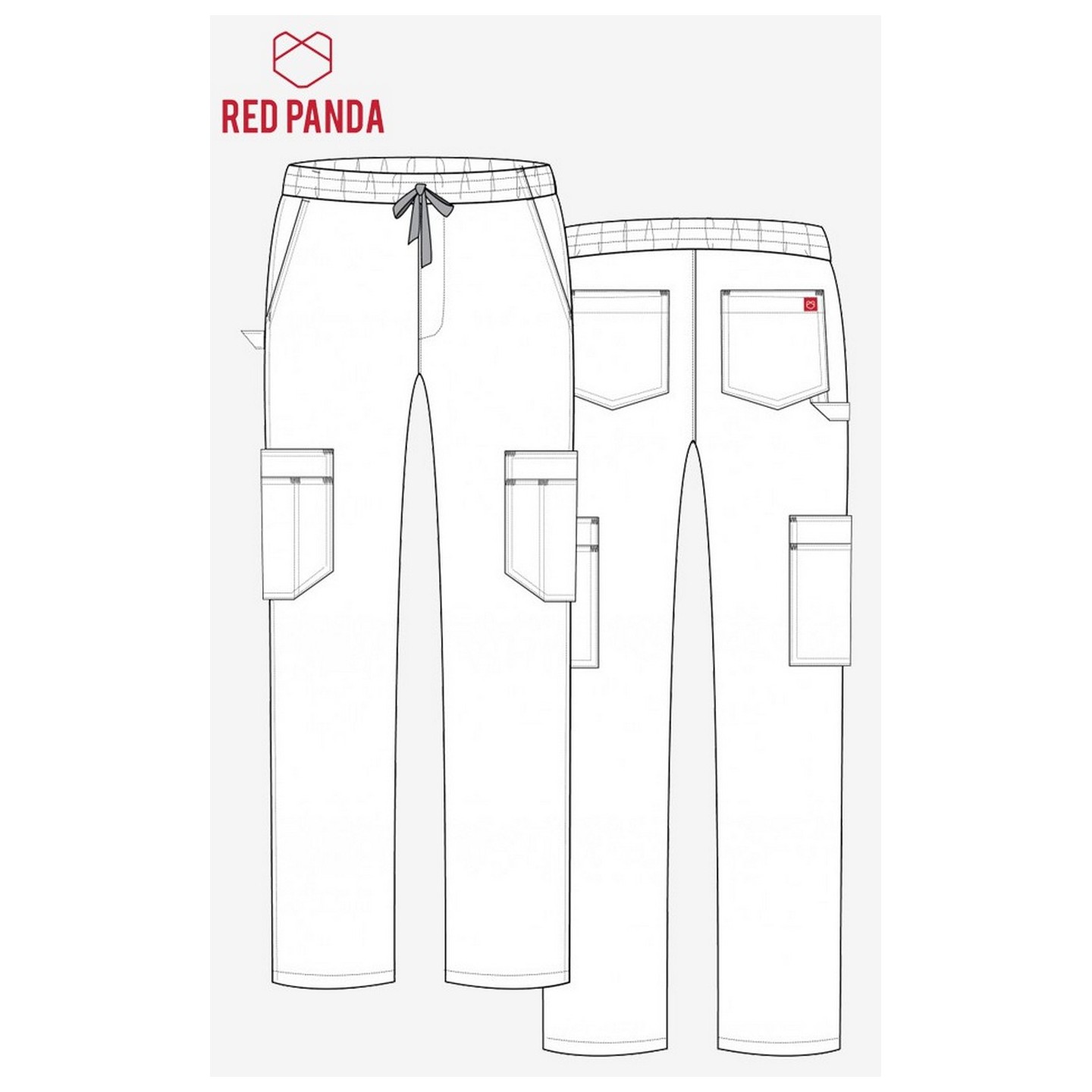 8206 - Red Panda - Men’s Full Elastic 10-Pocket Cargo Pant