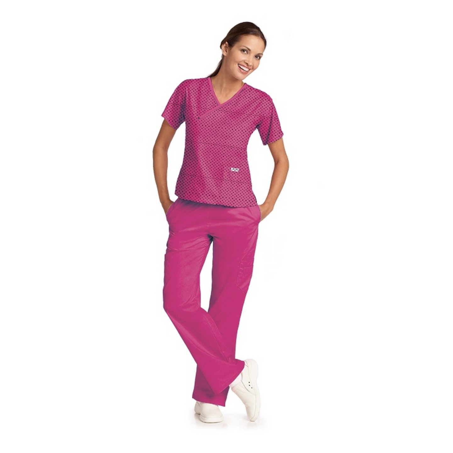 *VENTE FINALE Navy Polka Dot MOBB 323/312 Ensemble de gommage en deux pièces Criss Cross Flip Flap