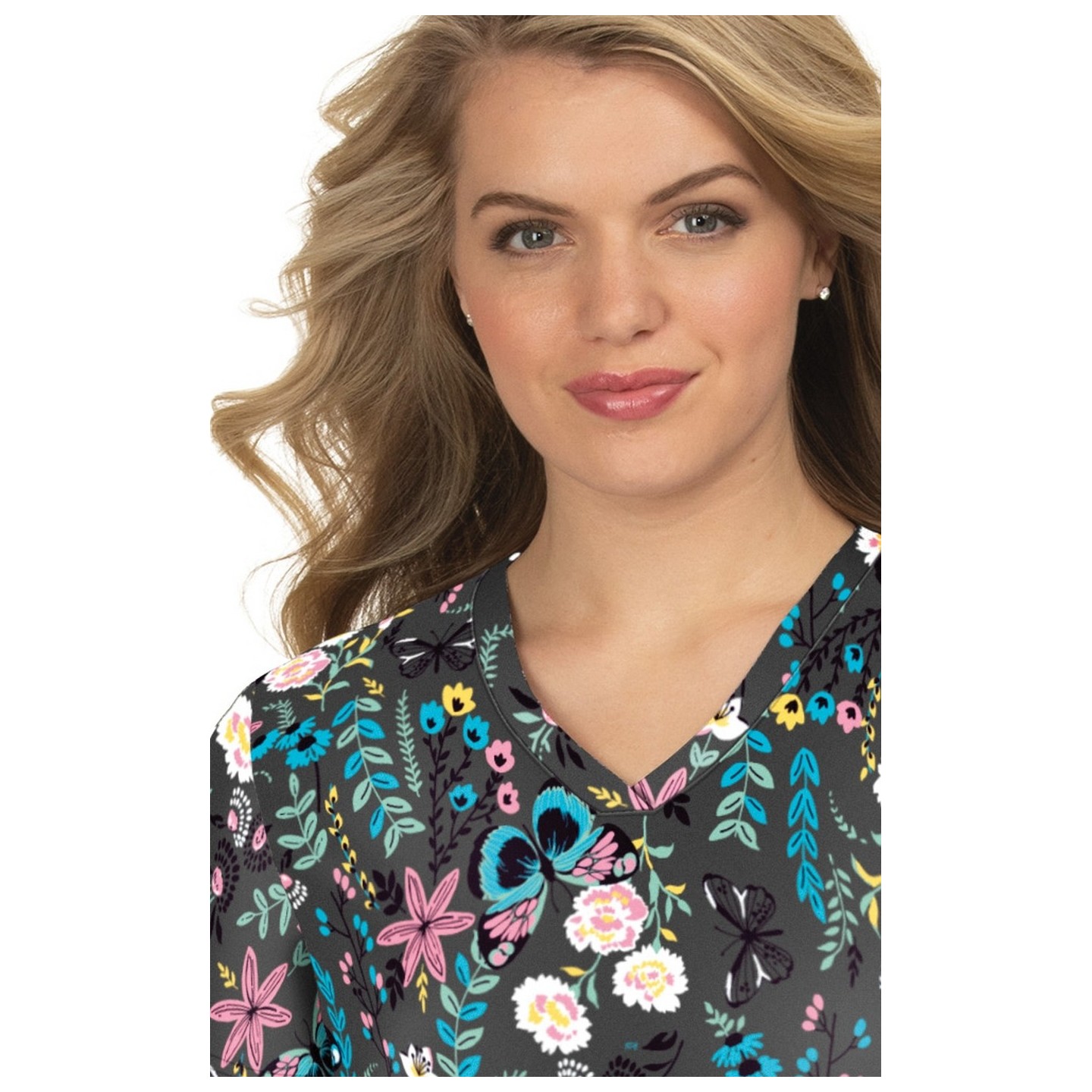 384PR koi Basics Leslie Haut Imprimé - Wisteria All Over Marble